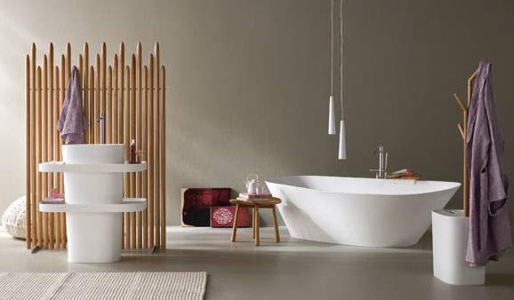 La salle de bains de style scandinave, en bois et blanc