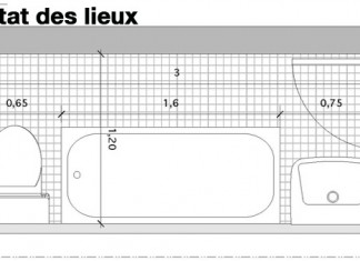 exemple de salle de bain couloir