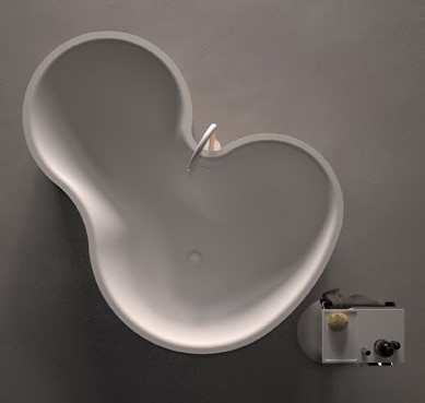 Baignoire extraordinaire d'Agape, vue de dessus