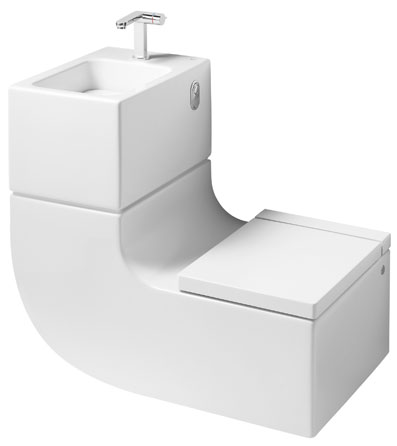 WC avec lave-mains intégré design