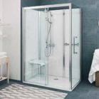 Salle de bains avec une cabine de douche Vinata de Roth
