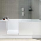 Baignoire douche à porte Duravit, vue de face