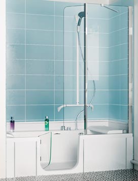 baignoire douche à porte Duo de Kinedo