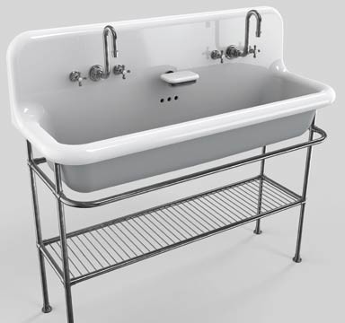 lavabo de style industriel