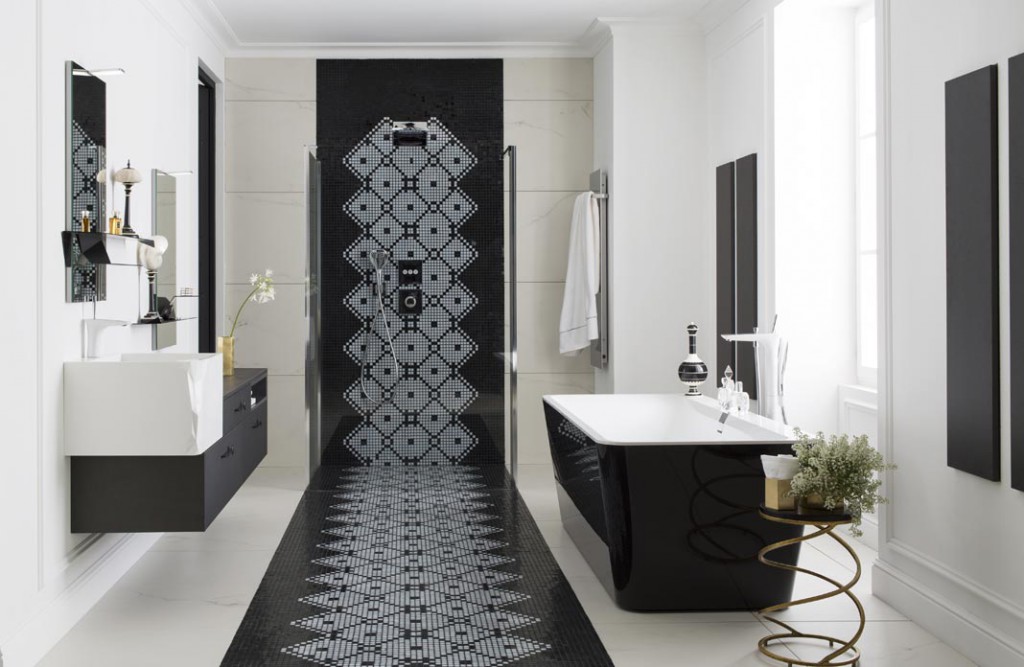 Salle de bains : raffinement en noir et blanc | Styles de Bain