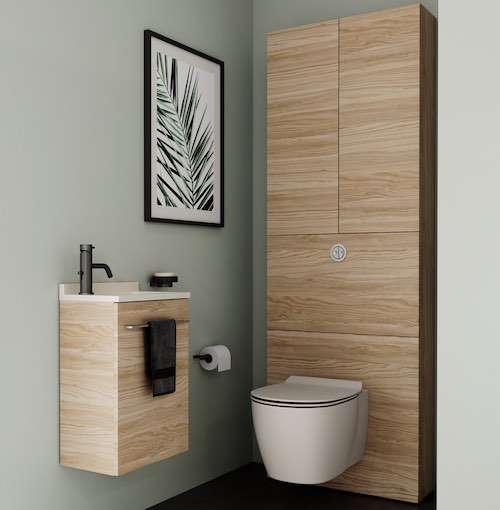 Solutions pour habiller un bâti-support de WC suspendu