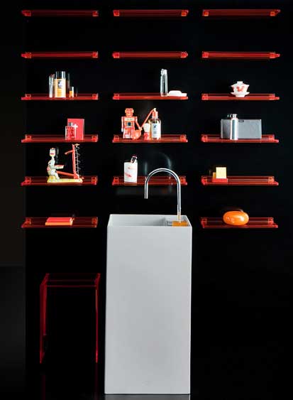 Ambiance orange Kartell by Laufen ROberto Palomba