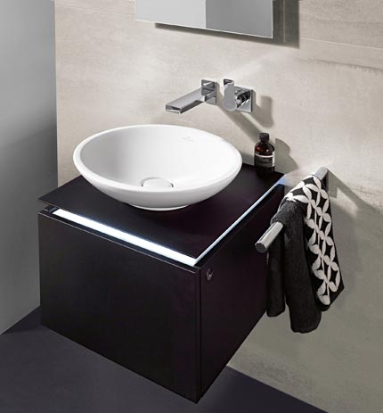 Meuble vasque gain de place Legato de Villeroy & Boch