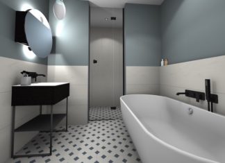 Une salle de bain moderne