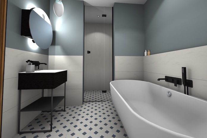 Une salle de bain moderne