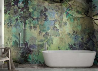 Papier peint salle de bains motif Jungle