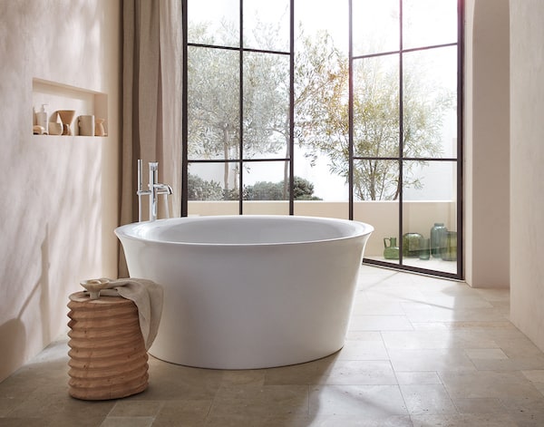 Baignoire ronde Tulip de Duravit, design Starck