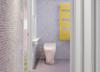 salle de bains couleurs pastel