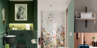 Toilettes avec lave-mains design