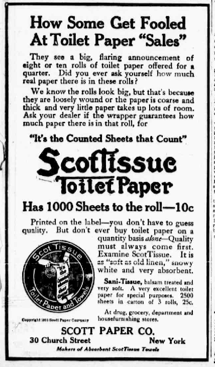 pub papier toilette scott paper co