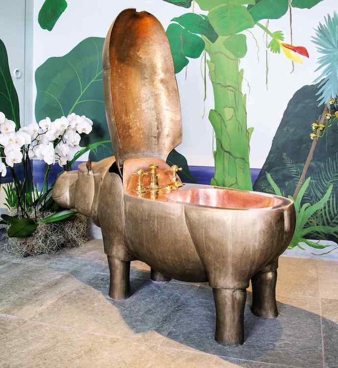 le bidet hippopotame en bronze de lalanne