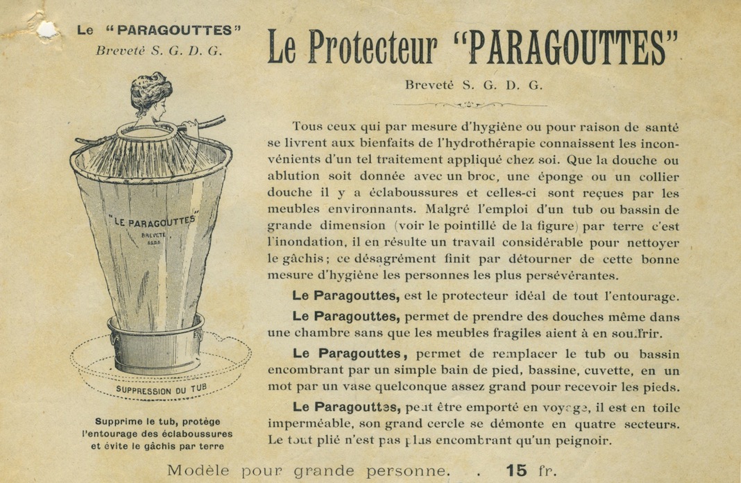 publicité ancienne du paragouttes