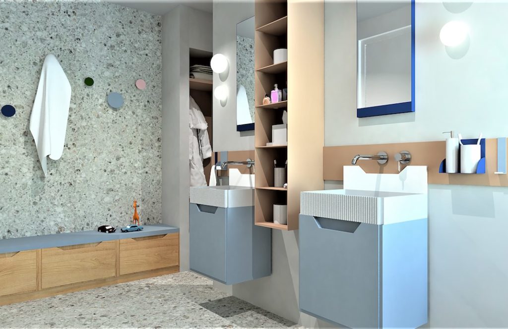 Une salle de bains partagée par six enfants | Styles de Bain