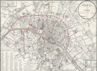 plan des égouts de Paris en