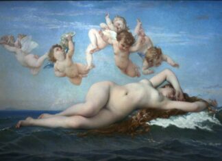 La naissance de Vénus selon Alexandre Cabanel, musée d’Orsay, Paris