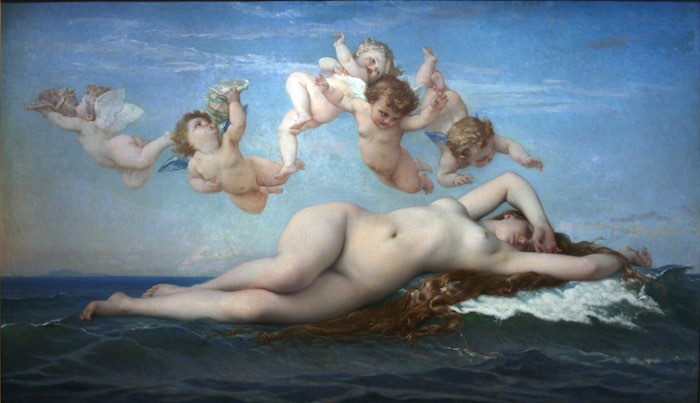 La naissance de Vénus selon Alexandre Cabanel, musée d’Orsay, Paris