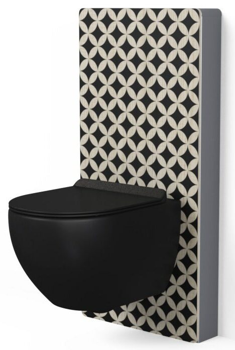 panneau sanitaire WC Elo de Masalledebain.com avec façade décorée