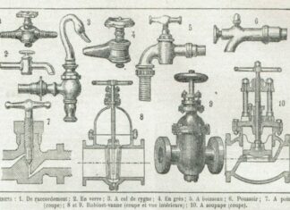 dessins de vieux robinets