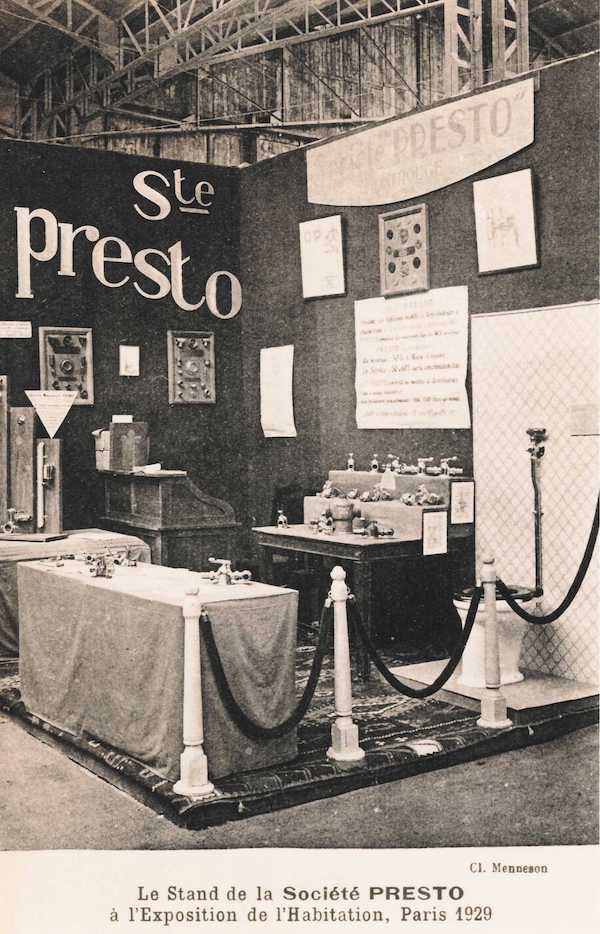 Le stand Presto à l'exposition de l'Habitation en 1929