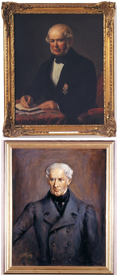 Portraits des deux fondateurs de Villeroy & Boch