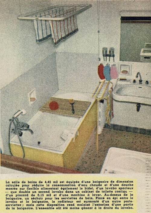 salle de bains des années 1960