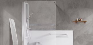 Douche ouverte Filéo Flex de Pellet pour remplacer la baignoire