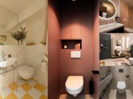 Exemples de bâti-supports de WC suspendus bien intégrés