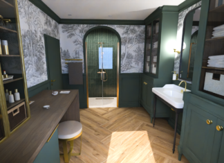 Salle de bains atelier de cosmétiques, projet premier prix, 3D Cup 2025