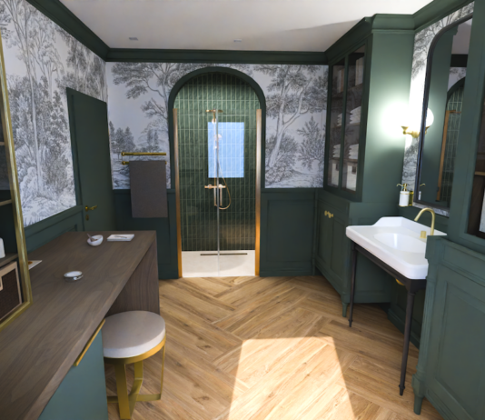 Salle de bains atelier de cosmétiques, projet premier prix, 3D Cup 2025