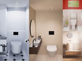 Exemples de toilettes et WC design et modernes