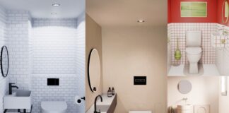 Exemples de toilettes et WC design et modernes