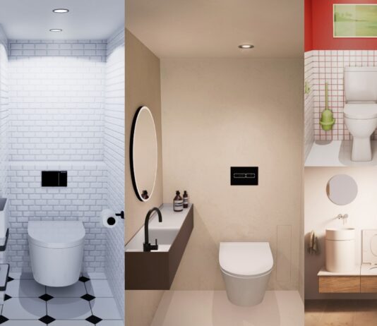 Exemples de toilettes et WC design et modernes