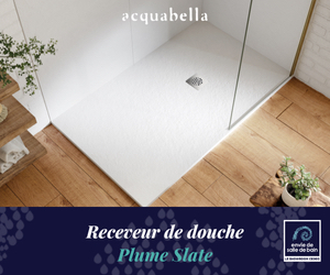 Receveur douche plume slate acquabella
